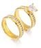14k Gold Plated Wedding Ring Sets