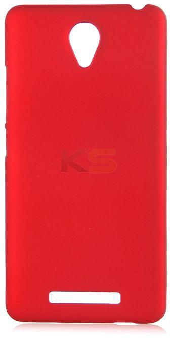 Environmental Material Rubber Paint Delicate Baby Skin-like Feel Cover Case for Redmi Note 2-Red