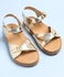 Pine Kids Sandals With Buckle Closure - Gold