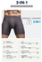 Men's Aoelemence Boxer Briefs, Breathable Soft and anti wear leg Boxers 6pcs Pack (4XL, Grey)