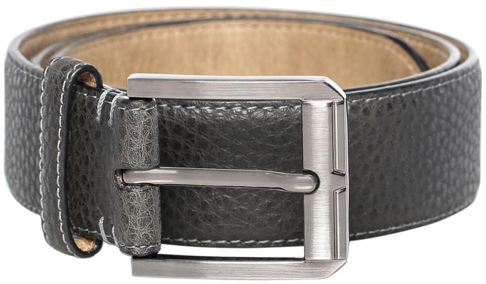 Steve Madden B87013 Belt for Men - Leather, 32 US, Dark Gray