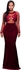 Red Mixed Materials Special Occasion Dress For Women