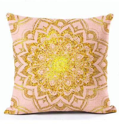 Islamic Style Mandala Pattern Cushion Cover Multicolour 45x45centimeter