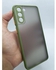 جراب مفحم بظهر شبه شفاف وازرار ملونة لهاتف سامسونج جالاكسي اس 21 - زيتي Samsung Galaxy S21