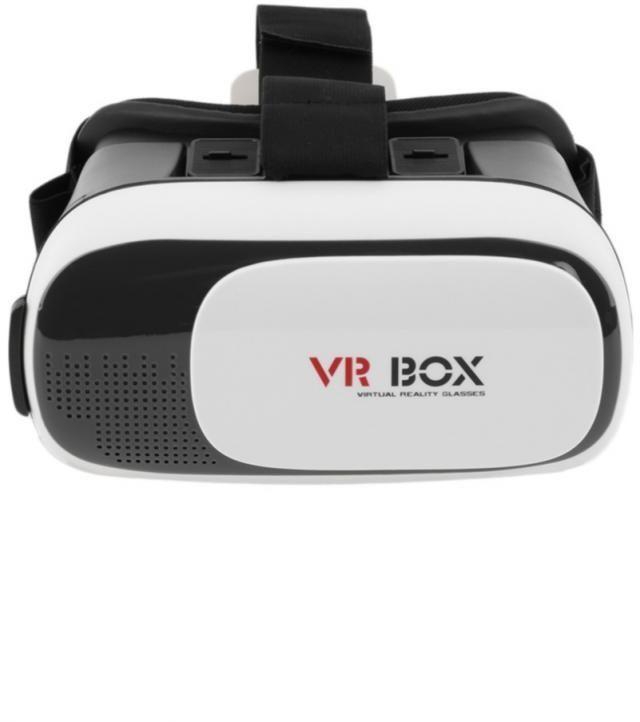 Generic نظارات الواقع الإفتراضي 3D VR BOX ثلاثية الأبعاد تعمل بنظام iOS/Android - أبيض