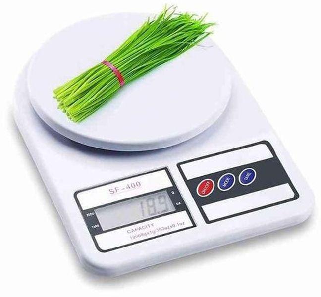 ميزان مطبخ للخضروات وظبط الوزن للسعرات الحرارية لانظمة الدايت ولاعبي كمال الاجسام حتي 10 كجم