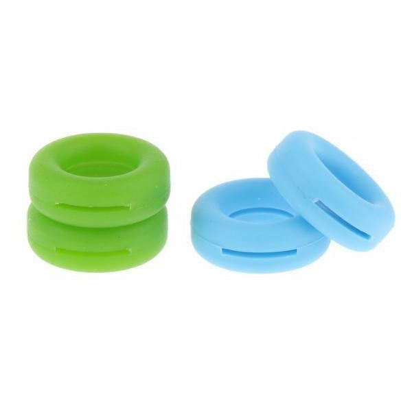 9x2 Pairs Anti Slip Silicone Ear Hooks Holder For Glasses Green Light