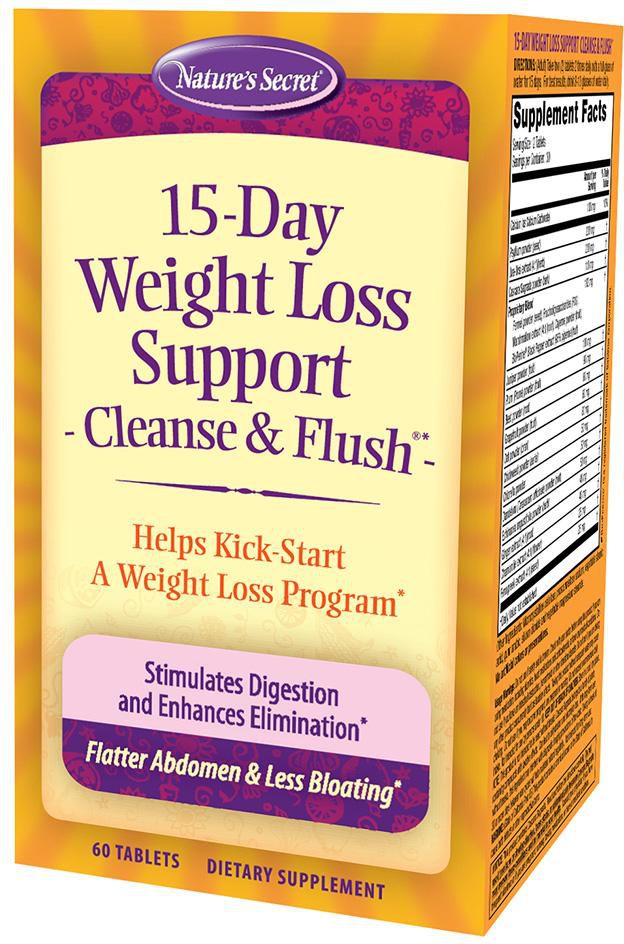 15-DAY WEIGHT LOSS SUPPORT CLEANSE & FLUSH 60 Tablets