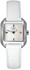 Tissot Women's T-Trend T Wave Mother of Pearl Dial White Leather Quartz Watch