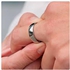 2pc. Couple's 8mm Width Stainless Steel Silver Tone Wedding Ring Band