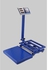 150KGS - Digital Weigh Scale - Price Weight Computing Electronic Industrial Platform Weighing Scale - Stainless Steel - Blue