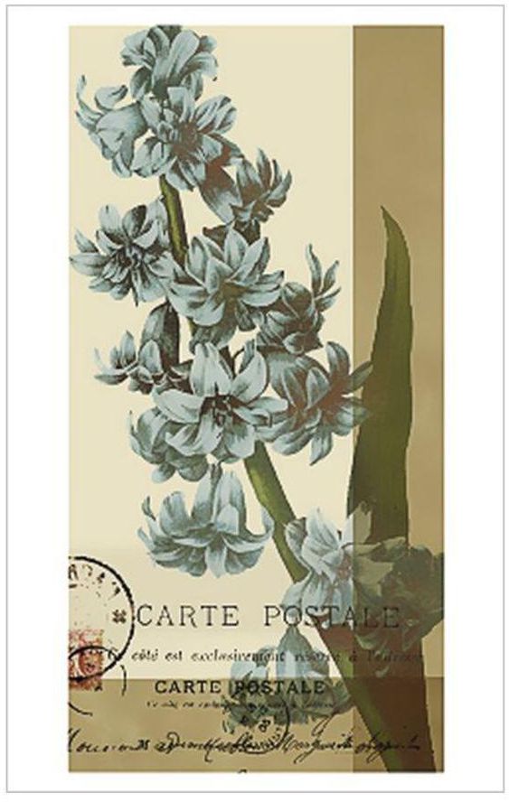 French Blue III Wall Poster Beige/Blue/Green 60x80x3.5 centimeter