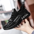 Fashion Lace Up Sneakers Men's Shoes-Black