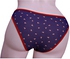 Panty 1115 For Women - Navy Blue And Red, Medium