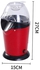 Healthy Hot Air Popcorn Maker 1200W H31934US Red/Clear/Black