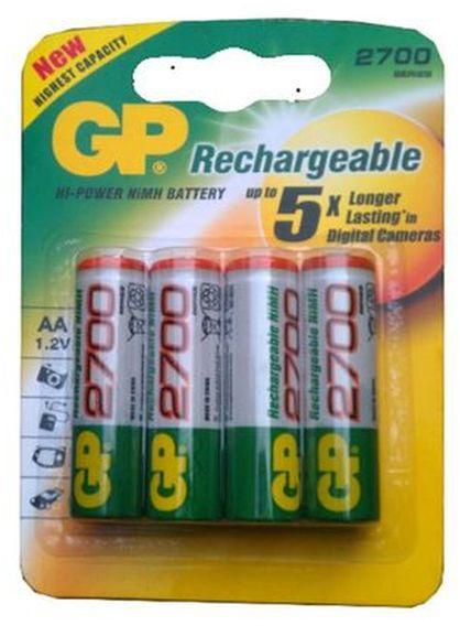 Gp AA Rechargeable Battery R6 1.2V
