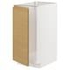 METOD Base cab f sink/waste sorting, white/Voxtorp high-gloss/white, 40x60 cm - IKEA