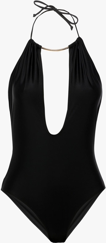 Black Plunge Swimsuit