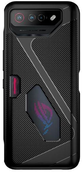 جراب هاتف Asus ROG 7 كفر أصلي بتصميم أنيق ورفيع للغاية، مصنوع من مادة سيليكون TPU عالية الجودة لامتصاص الصدمات، ومتوفر بلون أسود أنيق.