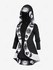 Plus Size Sun and Moon Print High Low Hooded 2 in 1 Top - M | Us 10