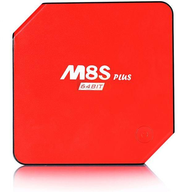 M8S Plus S905 Quad-core Smart TV Box 2G 16G Android 5.1 4K HDMI Bluetooth 4.0 1000M 5.0GHz WIFI Red