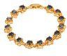 New Trendy Platinum Plated Luxury Colorful Zircon Jewelry 19 CM Link Chain Bracelet Women Gold 19cm