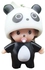 BlueLife Adorable Panda Monchichi Pendant Keyring Bag Car Ornament Key Holder Accessories - Black