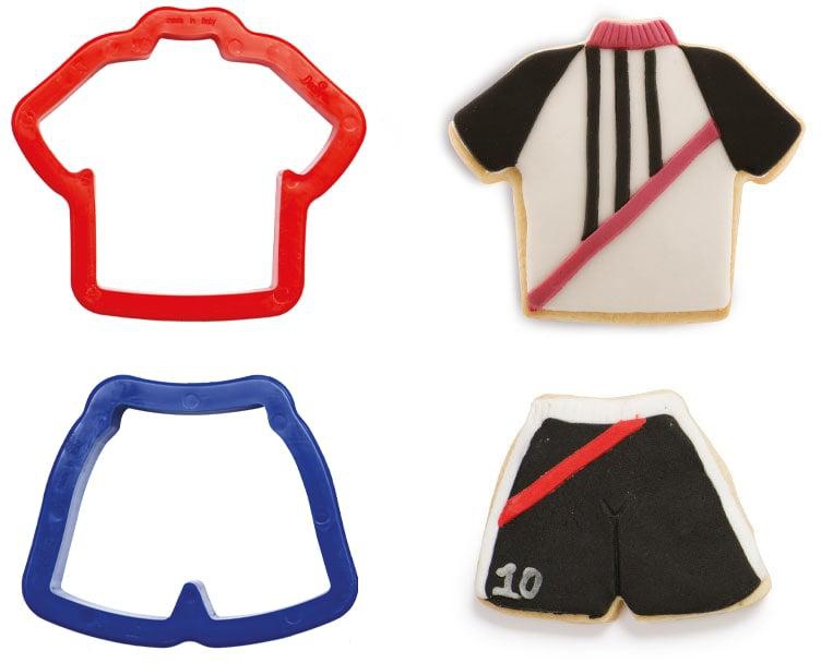 Decora T-shirt and Shorts Cookie Cutters, Set of 2