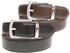 Tommy Hilfiger Brown & Black Leather Belt For Men