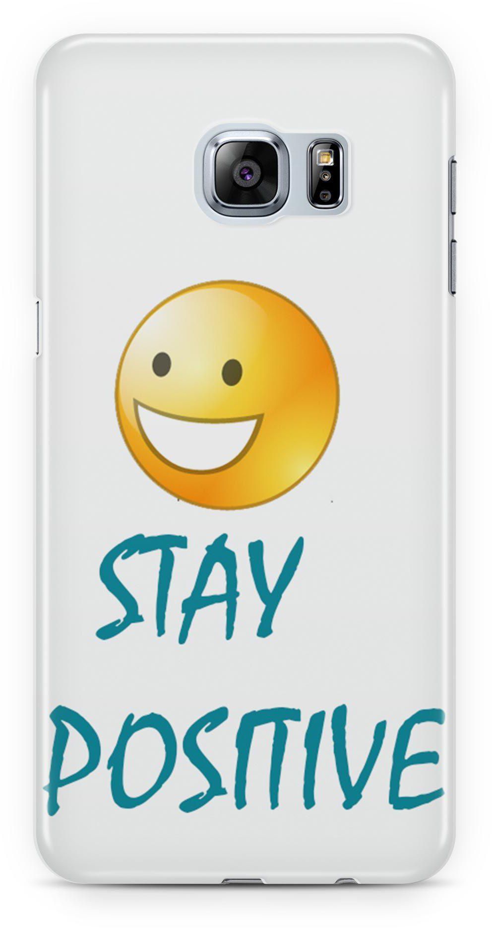 Stay Positive Smily Happy Emoji Face Phone Cover for Samsung S6