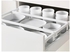 METOD / MAXIMERA Base cb 4 frnts/2 low/3 md drwrs, white/Bodbyn grey, 60x60 cm - IKEA