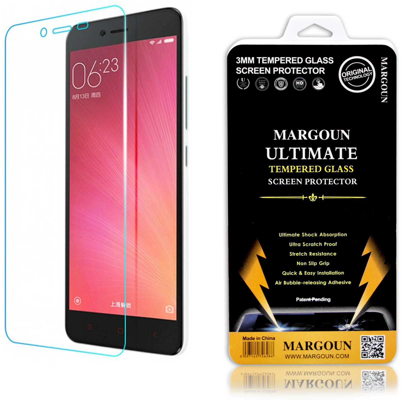 Margoun Tempered Glass Screen Protector for Xiaomi Redmi Note 2