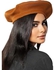Women Wool Hat Solid Color Warm Wool French Art Cap Hat Women Cap, Camel