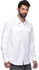 Columbia White Polyester Shirt Neck Shirts For Men