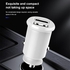 Car Charger Mini Quick Charge 3.1A Dual USB Auto-Black