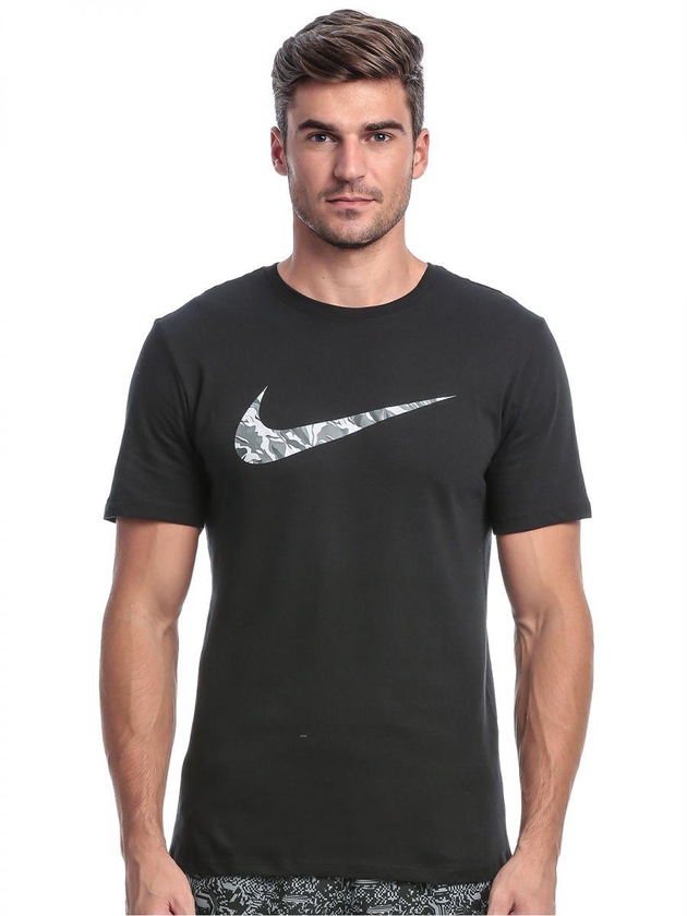 Nike NK804953-010 Tee-Swoosh Print Fill Training T-Shirt for Men, Black