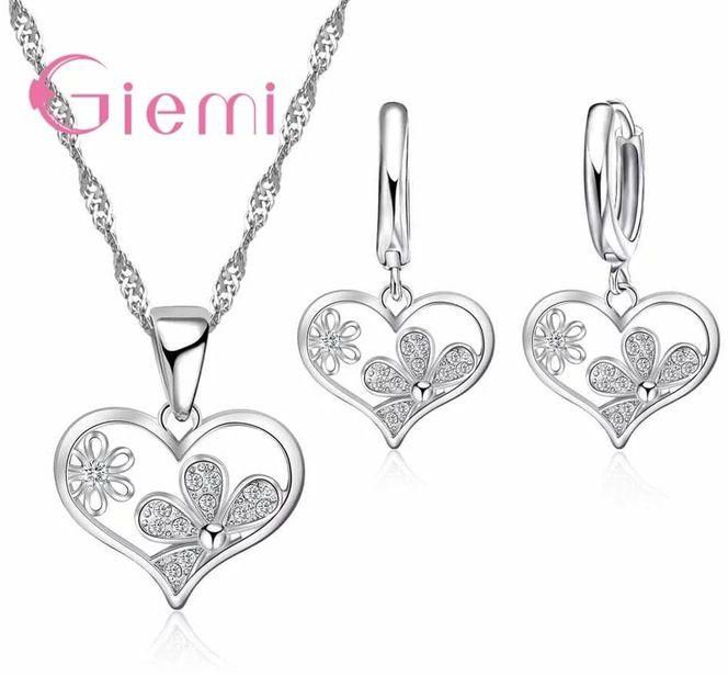 Earring - Necklace - 925 Sterling Silver