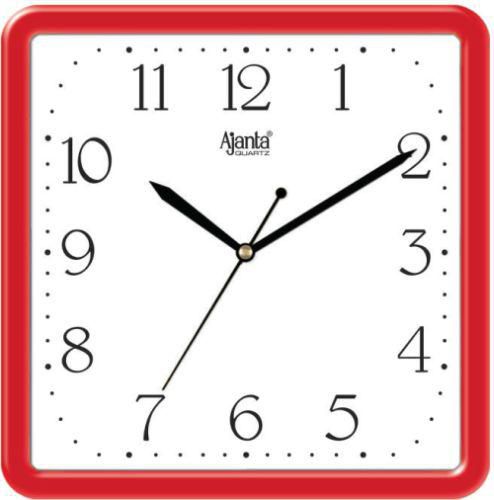 AJANTA Wall Clock SC-907 (Red) 6 Months Warranty