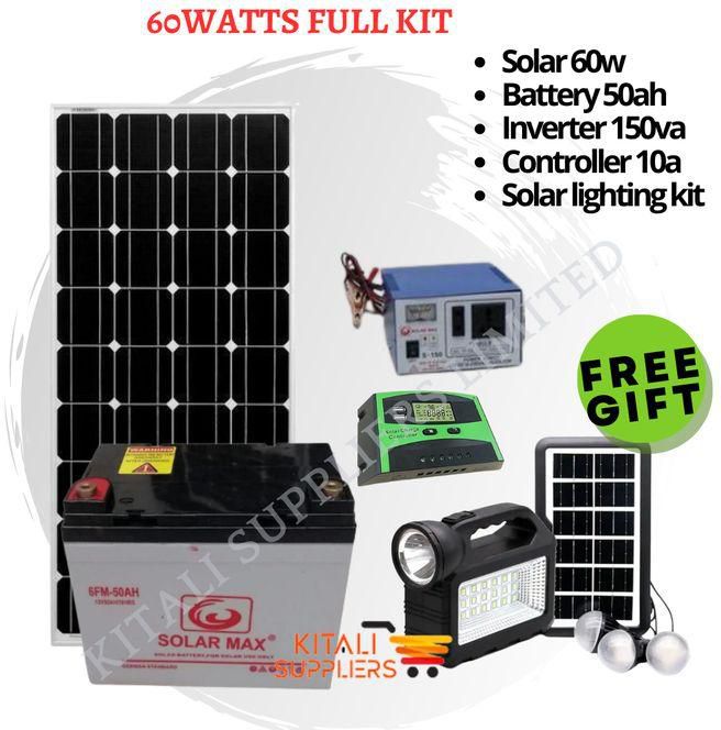 Sunnypex Solar Fullkit 60watts With Free Lighting System