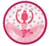 Fun Ballerina Theme Paper Plate Pink 9inch Pack of 6