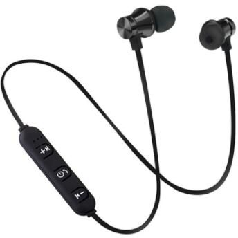 Wireless Magnetic Bluetooth Earphone Sports Headset with Mic (Black)