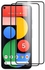 عبوة من قطعتين من واقي الشاشة الزجاجي المقوى عالي الدقة والواقي عالي الدقة وخالي من الفقاعات لهاتف Google Pixel 5