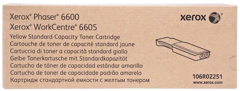 Xerox Toner Cartridge - 6600, Yellow