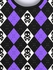 Gothic Halloween Skull Rhombus Colorblock Print Sweatshirt For Men - 6xl