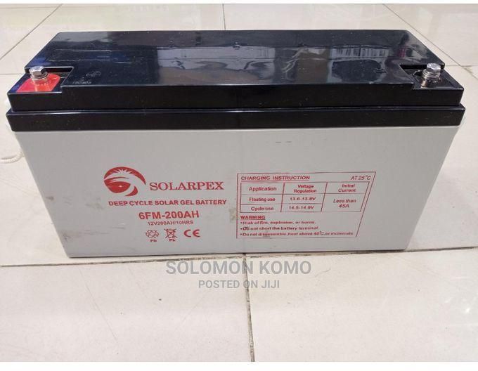 Solarpex 200AH Solar Battery Maintenance Free Sealed Battery