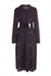 Vintage Turn-Down Collar Long Sleeve A-Line Dress For Women - 2xl