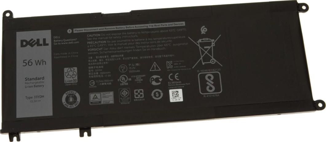 Replace for Dell Inspiron 7577 7000 7773 7778 7779 7786 2-in-1 G3 15 3579 17 3779 G5 5587 G7 7588 Latitude 3380 3490 3580 3590 Vostro 7570 7580 PVHT1 4Cell 15.2V 56Wh 3500mAh | 33YDH