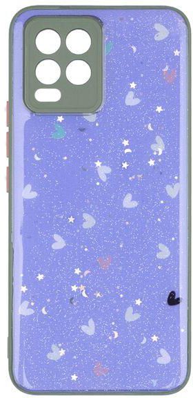 OPPO REALME 8 / 8 PRO - Colorful Hard Back Cover With Soft Edges, Stars And Glitter
