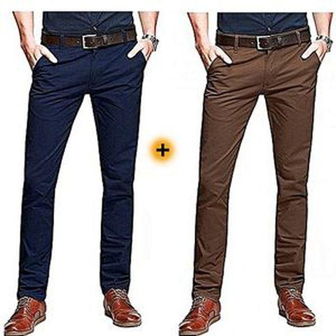 2 In 1 Men's High Quality Chinos
