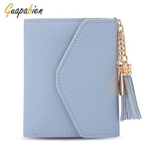 Fashion Women Foldable Short Wallet - Light Blue